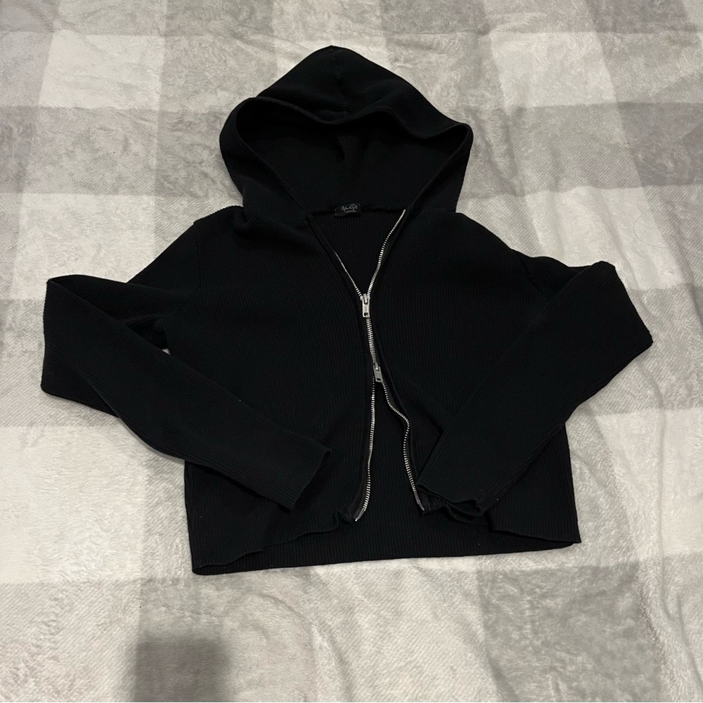 Brandy Melville Black Arden Hoodie